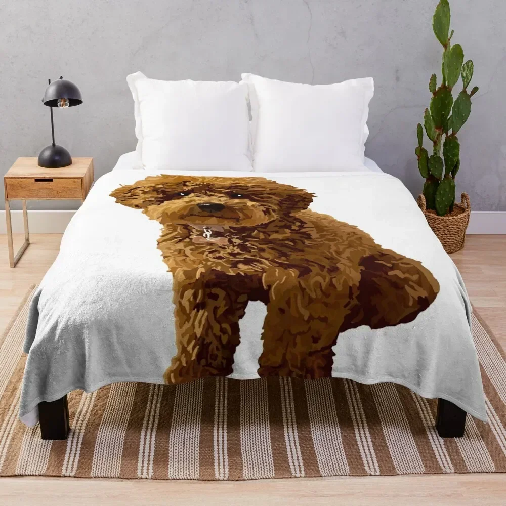 Ginger the Toy Poodle Throw Blanket wednesday Weighted Flannels Plaid Blankets