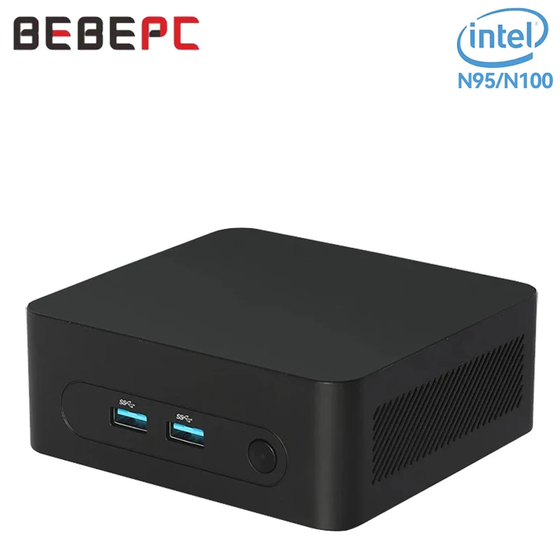 

Tolibek Home Mini PC Inter Gen12 Processor N95/N100 DDR4 with 2*HDMI Support Windows10/11 Linux Pfense Firewall Office Computer