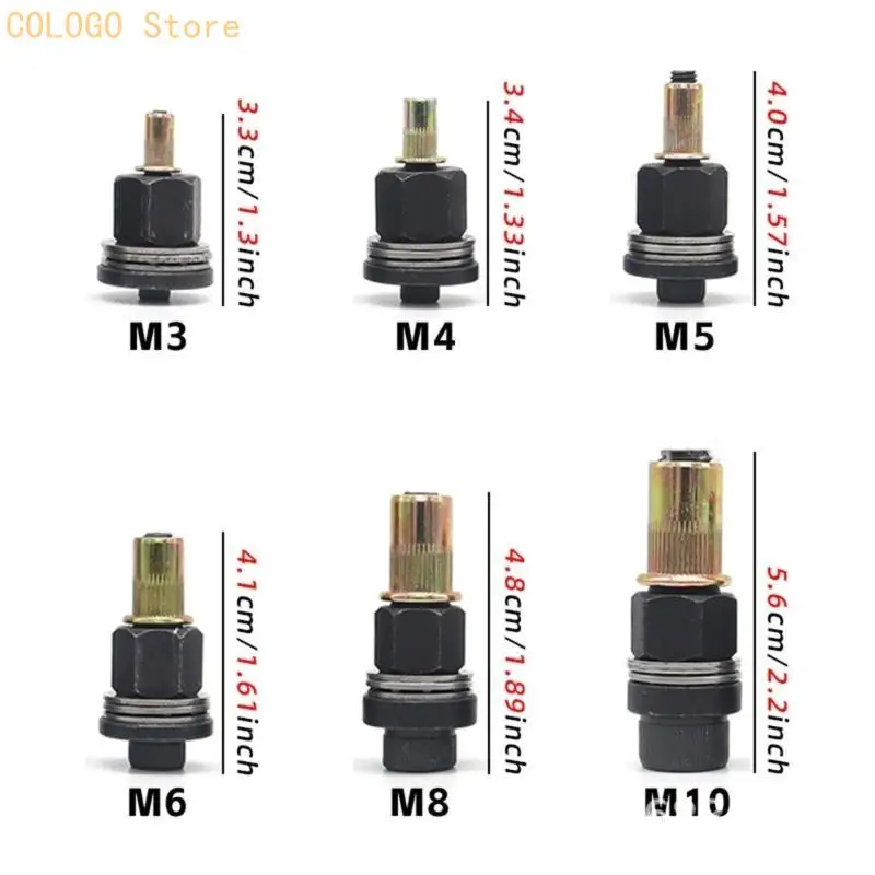 Ergonomic Rivet Nut Tool for Metalworking Reliable Fixing Secure Fastening Needs Comfortable Long Use Accurate Fastening D0LD