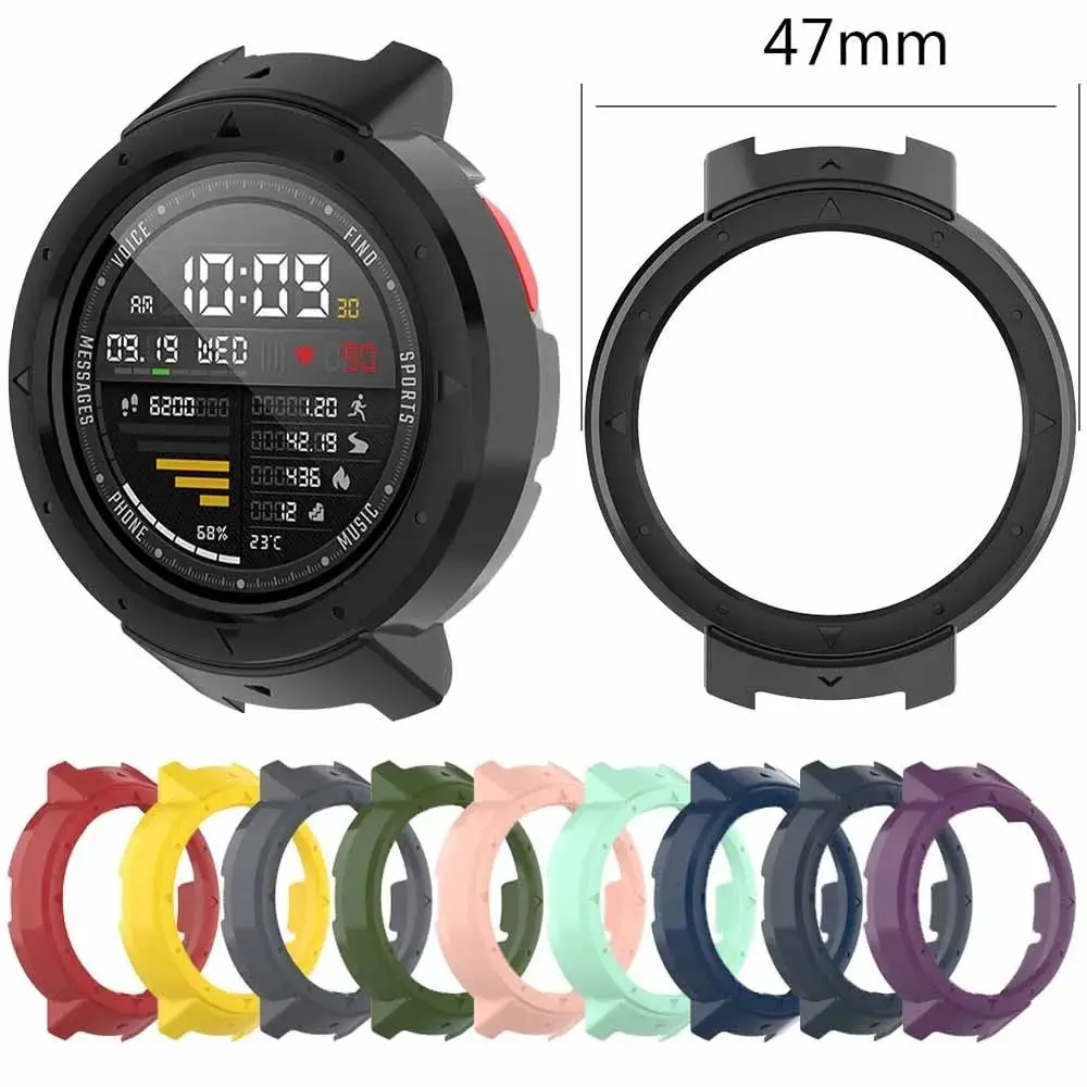 PC Protective Case Anti-Scratch Full Coverage Screen Protector Smart Watch Accessories for Huami 3 Amazfit Verge A1801