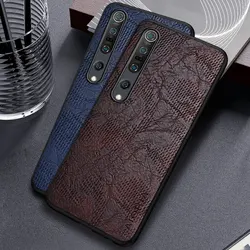 Case for Xiaomi Mi 10 10T 9 9T 8 Pro A2 A3 Lite Max Mix 3 Business wind cortex pattern Leather cover for mi 10 9 8 pro case