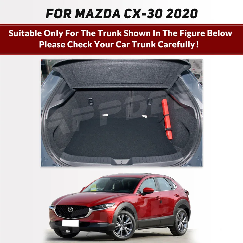 Auto Full Coverage Trunk Mat For Mazda CX-30 2020 Anti-Dirty Car Boot Cover Pad Cargo Liner Interior Protector Accessories