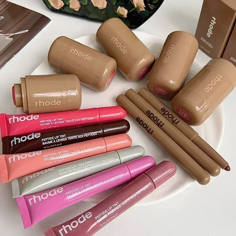 Nova marca lemontini brilho labial fita morango melancia bolso blush hidratante vitrificação leite batom lábio esmalte bálsamo forro
