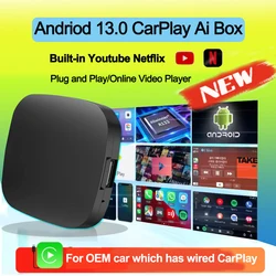 New Carplay Ai Box Wireless Android Auto Wireless Carplay Adapter TV Box For Netflix YouTube Car Intelligence Systems
