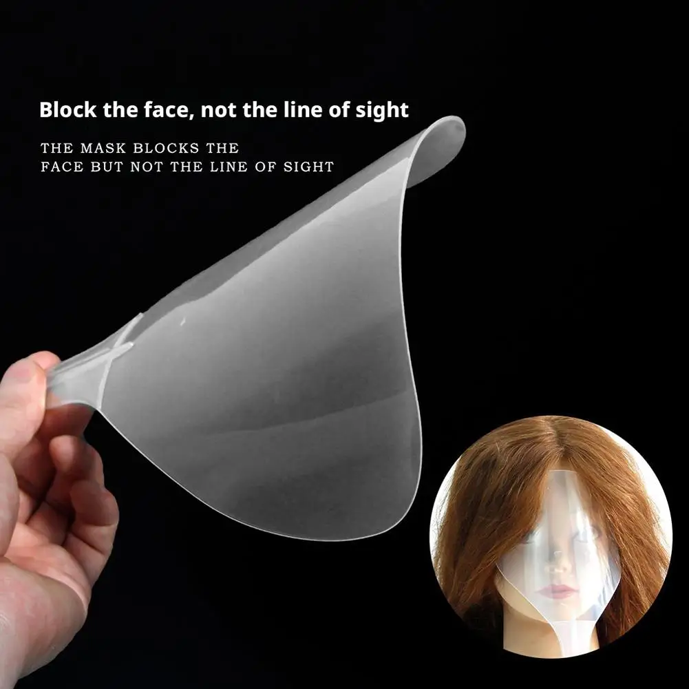 Barber Clear Plastic Hairspray Face Shield Hair Cut Pads Hair Salon Hairdressing Water Proof Spray Shields for Face Eyes Protect