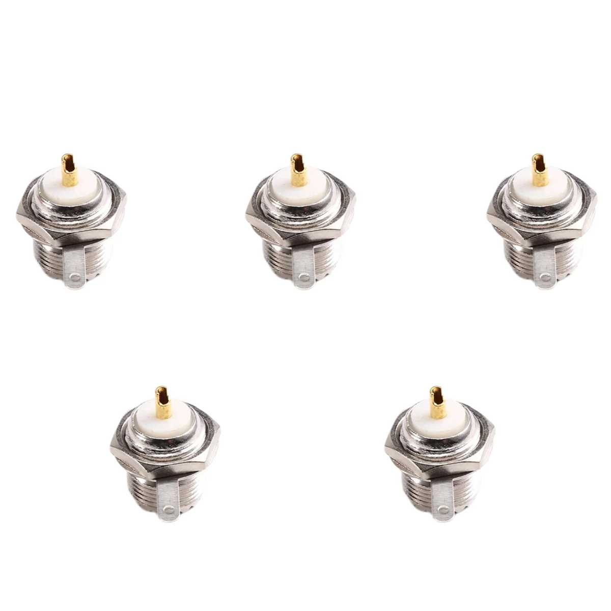 

ABNJ UHF Female SO239 Flange Mount Connector Adapter Test Converter Panel Chassis Mount Handle Coax Cable 5Pcs