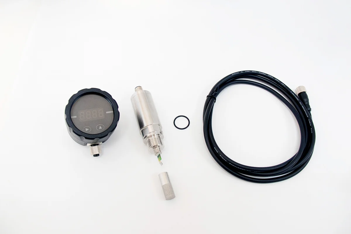 Industrial Capacitive Humidity Sensor PT100 Dew Point Transmitter for Measuring Dew Points in Compressed Dry Air System