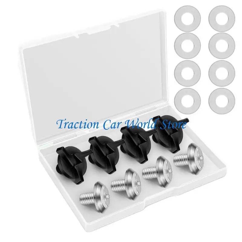 

L9BC Motorcycle Helmets Fixation Screws With Antislip Washers Adjustable Motorcycle Gear Easy Install Replacement Accessories