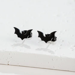 Gothic Vampire Bat Minimalist Earring For Women Stainless Steel Tragus Piercing Earring Jewelry Accessories Halloween Party Gifs