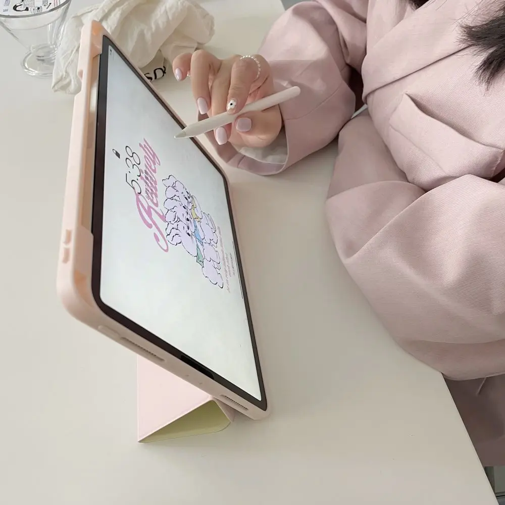 Cute Rabbit Case for 2022 New IPad 10th 10.9 IPad 10.2 10.5 9.7 Pro 12.9 11 Mini 6 Air 5 4 10.9 Cover with Pencil Slot Holder