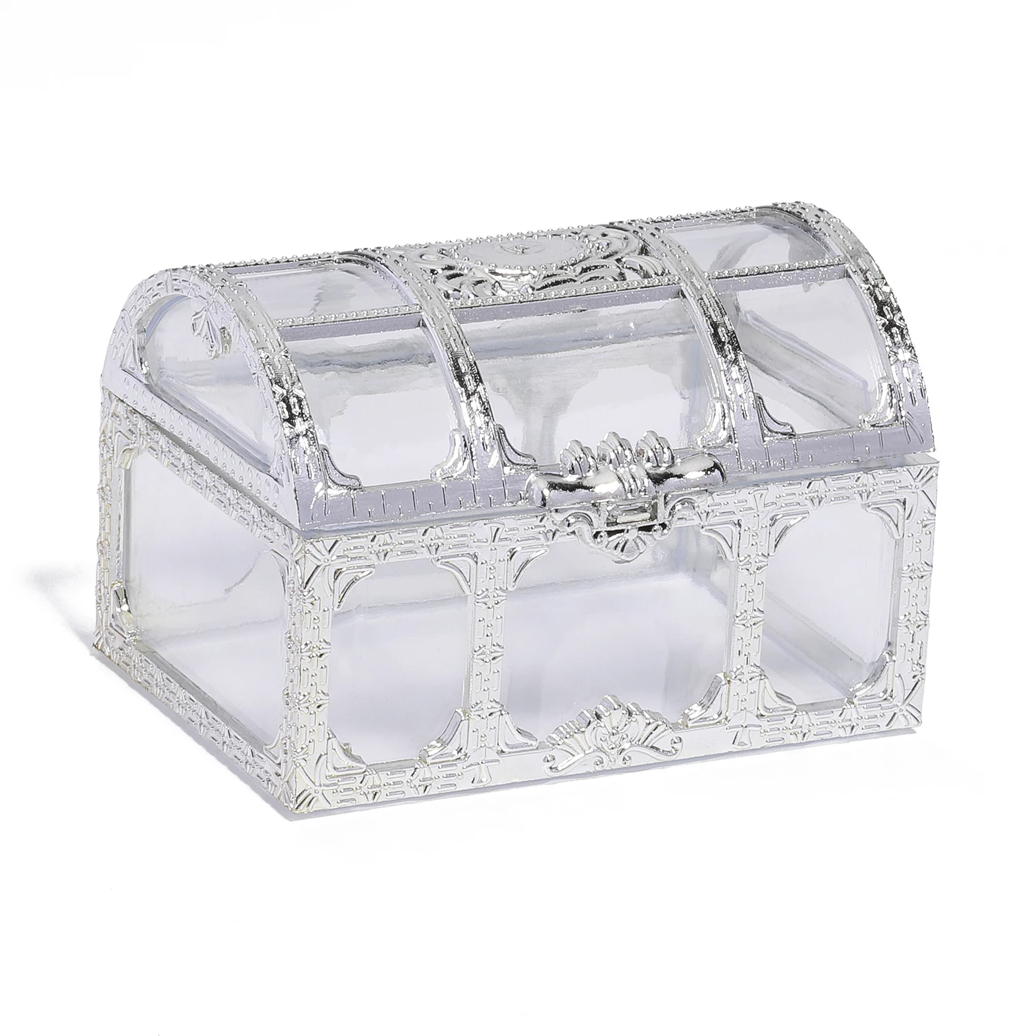 Vintage Transparent Storage Organizer Box, Treasure Chest