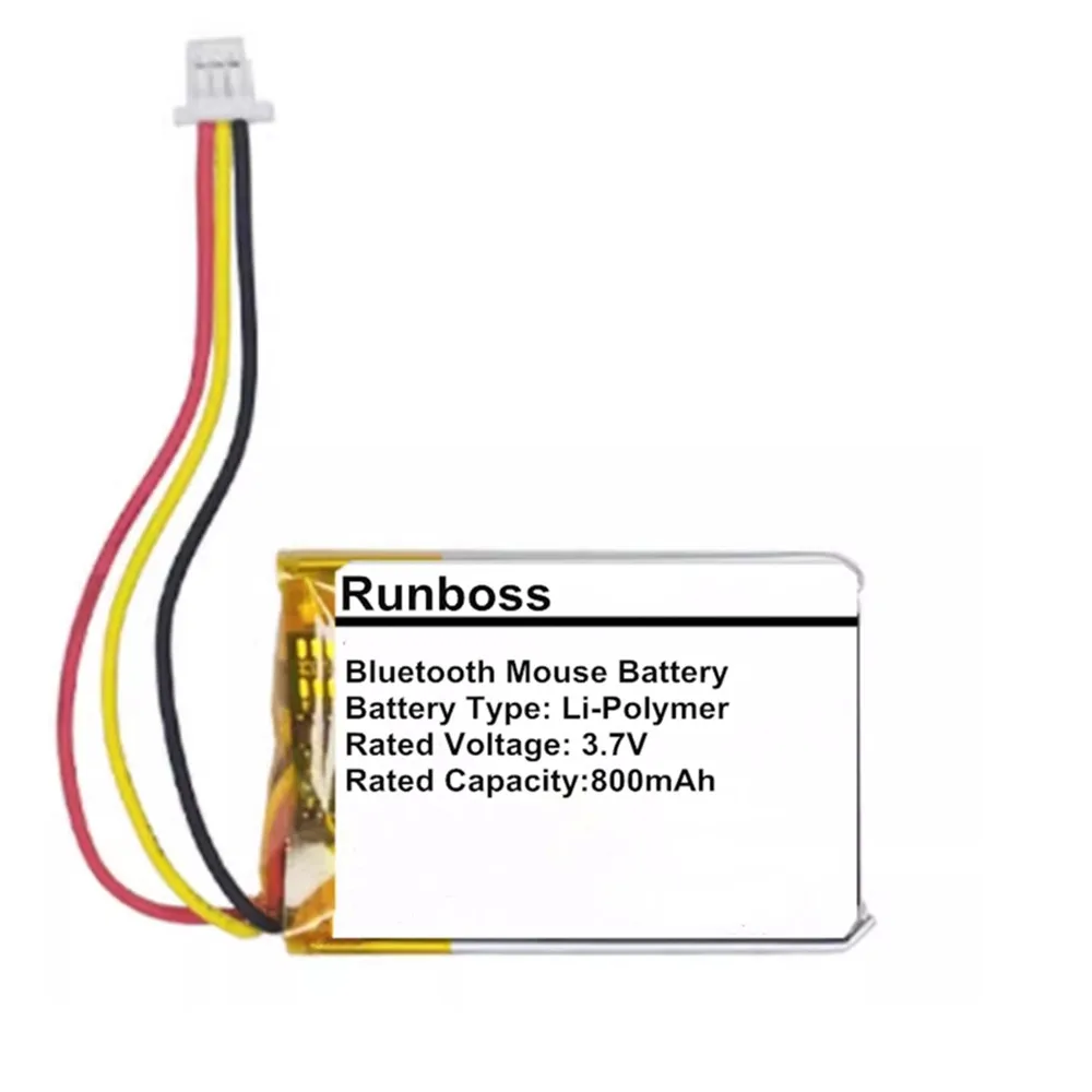 3.7V 800mAh Wireless Bluetooth Mouse Battery for Asus ROG Spatha X,Gladius II,STRIX IMPACT II,Pugio II 2