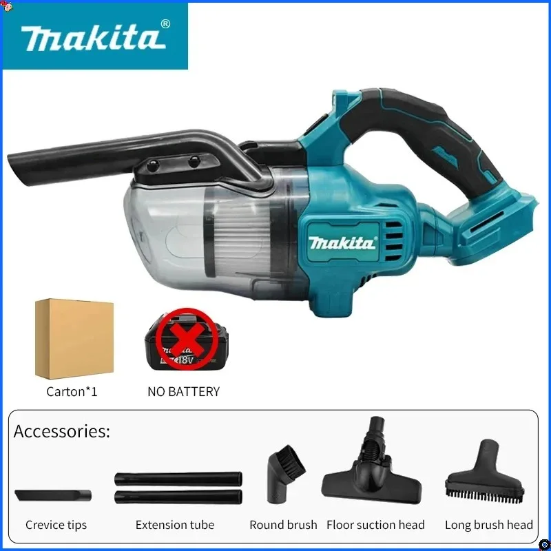 Makita Cordless Vacuum Cleaner Handheld Dust Collector Floor Carpet Car Pet Hair Cleaning Power Tool 18V Battery - view 5