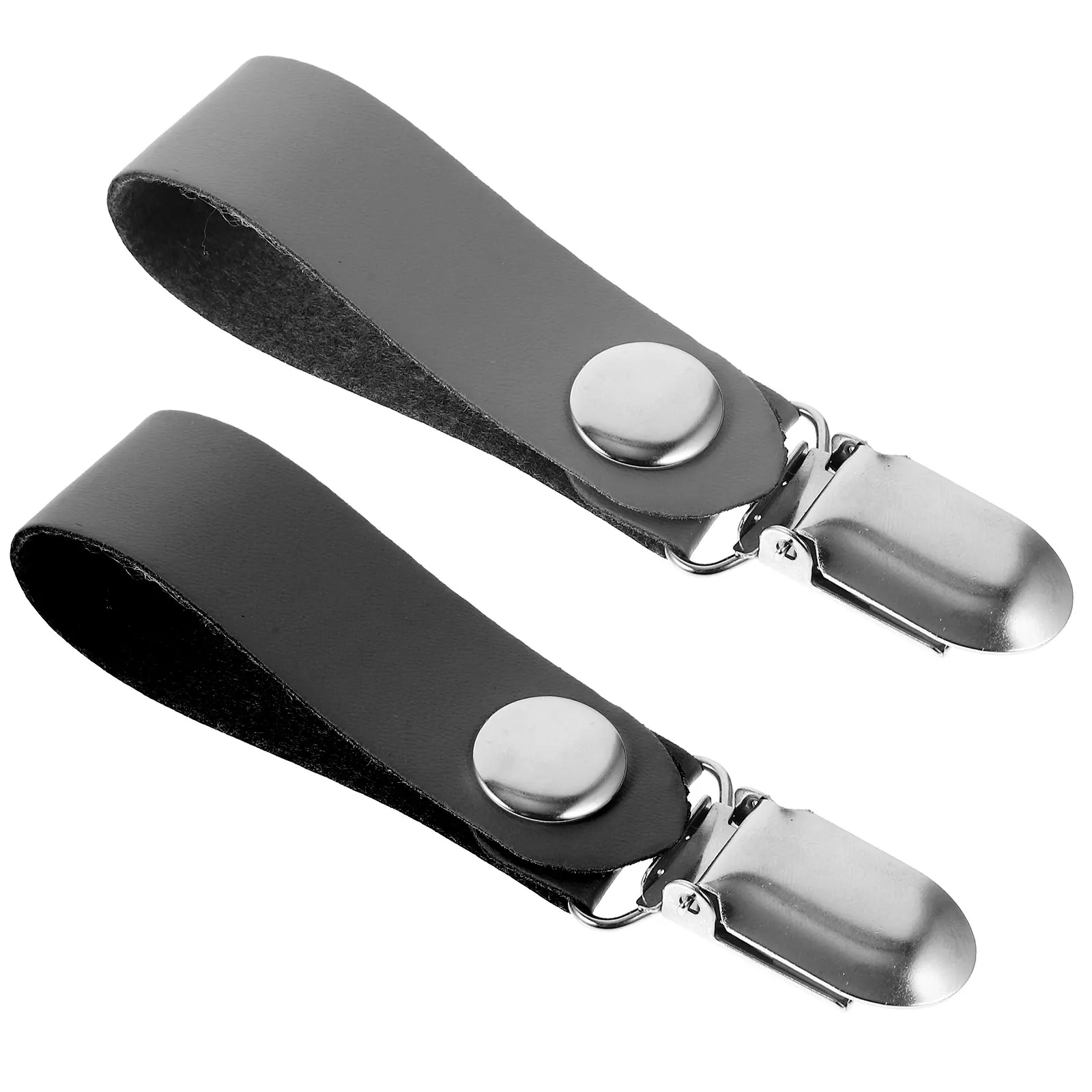 2Pcs Hat Travel Lightweight PU Metal Accessories Holder Black Gray Fits Various Metal Hat Clip Hats Storage