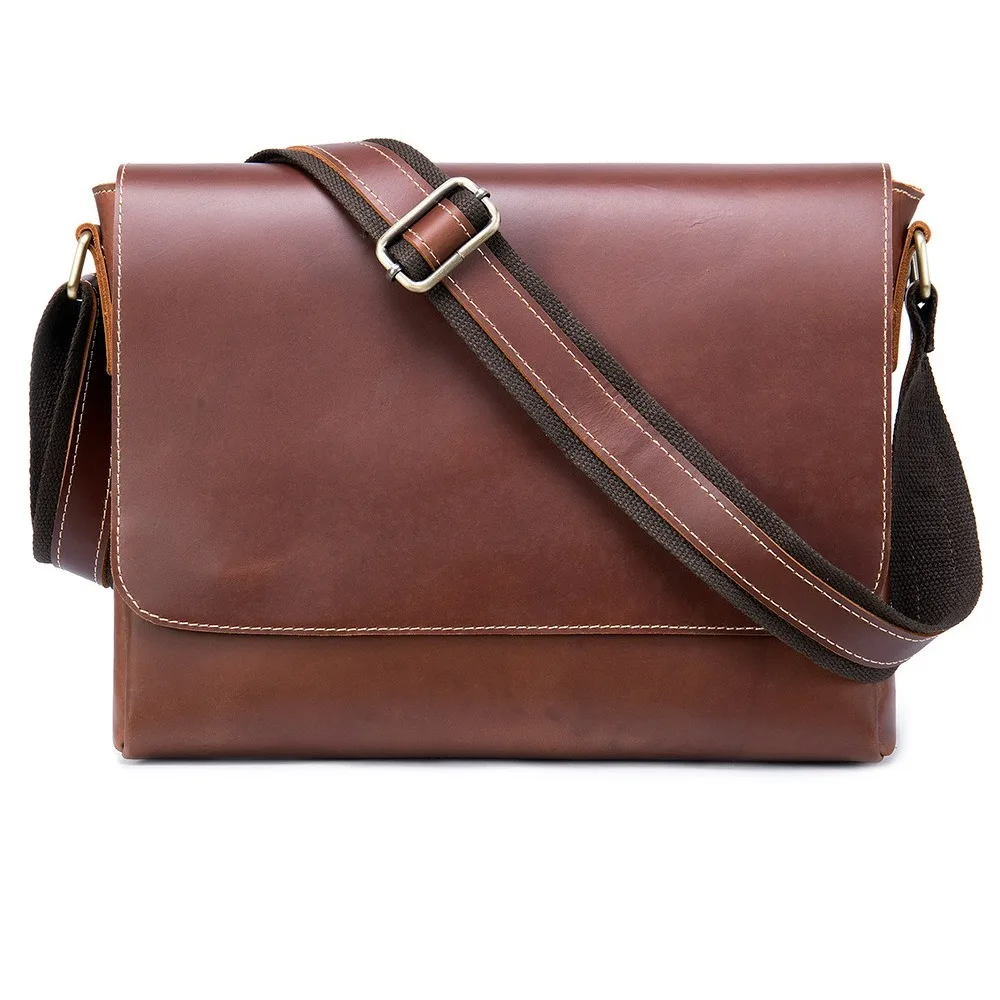 

Retro Men's Bag Men's First Layer Cowhide High Fashion Messenger Casual Leather Shoulder Versatile Men's Shoulder Bag Portable