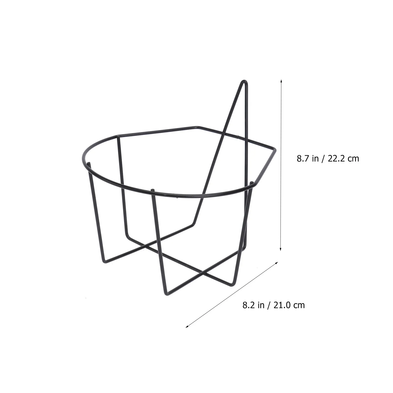 1Pcs Premium Iron Flowerpot Shelf Wall Hanging Plant Rack for Outdoor Courtyard Railing Display Sturdy Space Saving Flower Pot view 4