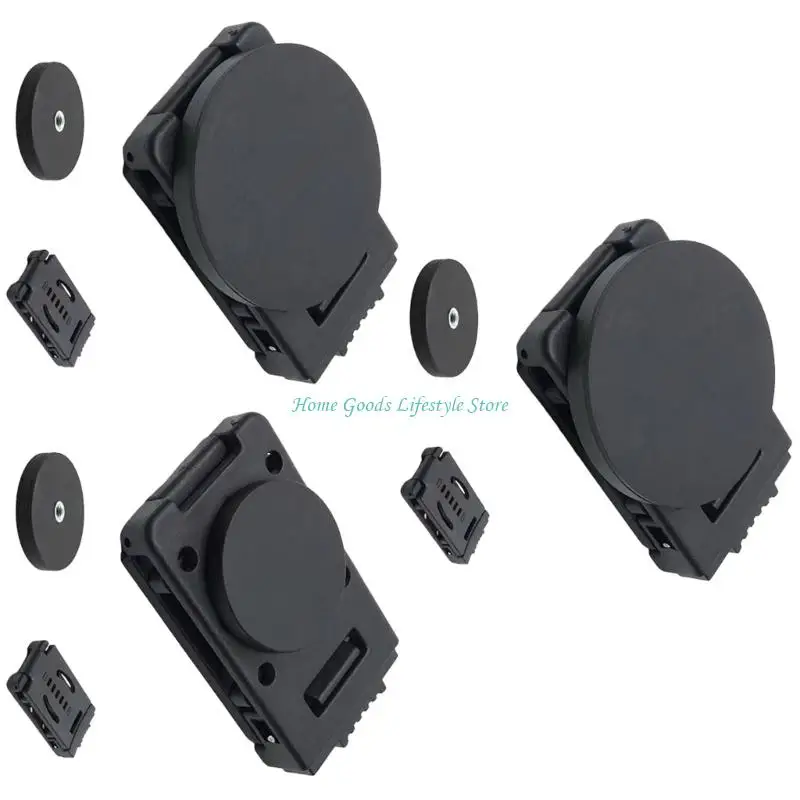 E74E 3Piece Belt Clips Lockable/Nonlockable Option Snapped On Adjustable Clip