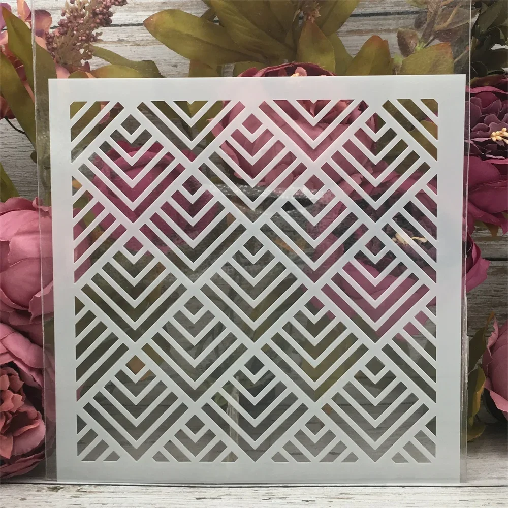 DIY Layering Stencils Hive Hex Texture