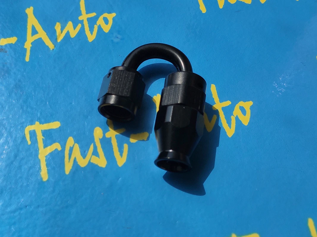 reusable 7/16-20unf thread -4an AN -4 AN4 180 degree 180degree PTFE tpfe Swivel Hose End fitting