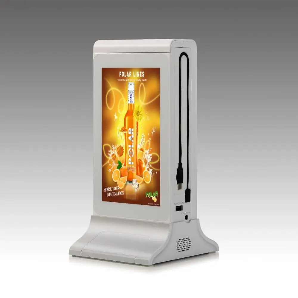 New products 2025 innovative product electronics with ordering food hyperlink calling shenzhen Table Menu Restaurant Power bank