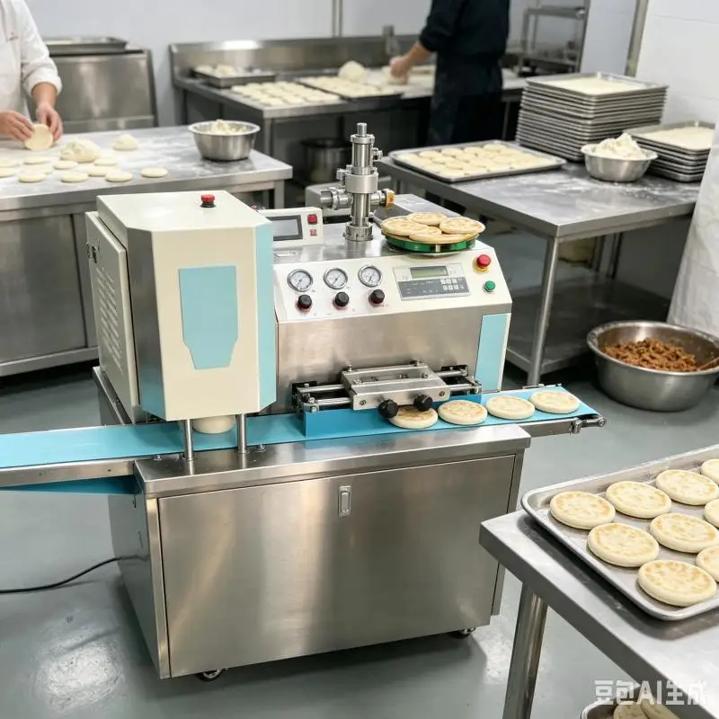 Customized Mooncake Pancake Forming Stamping Making Machine Automatic Dough Molding Equipment High Efficiency Production