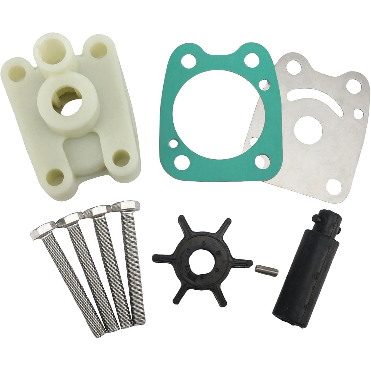 

Water Pump Impeller Rebuild Service Kit for Yamaha Marine 2 Stroke 4 Stroke 4 5 HP Outboard Engines 68D-WG078-00