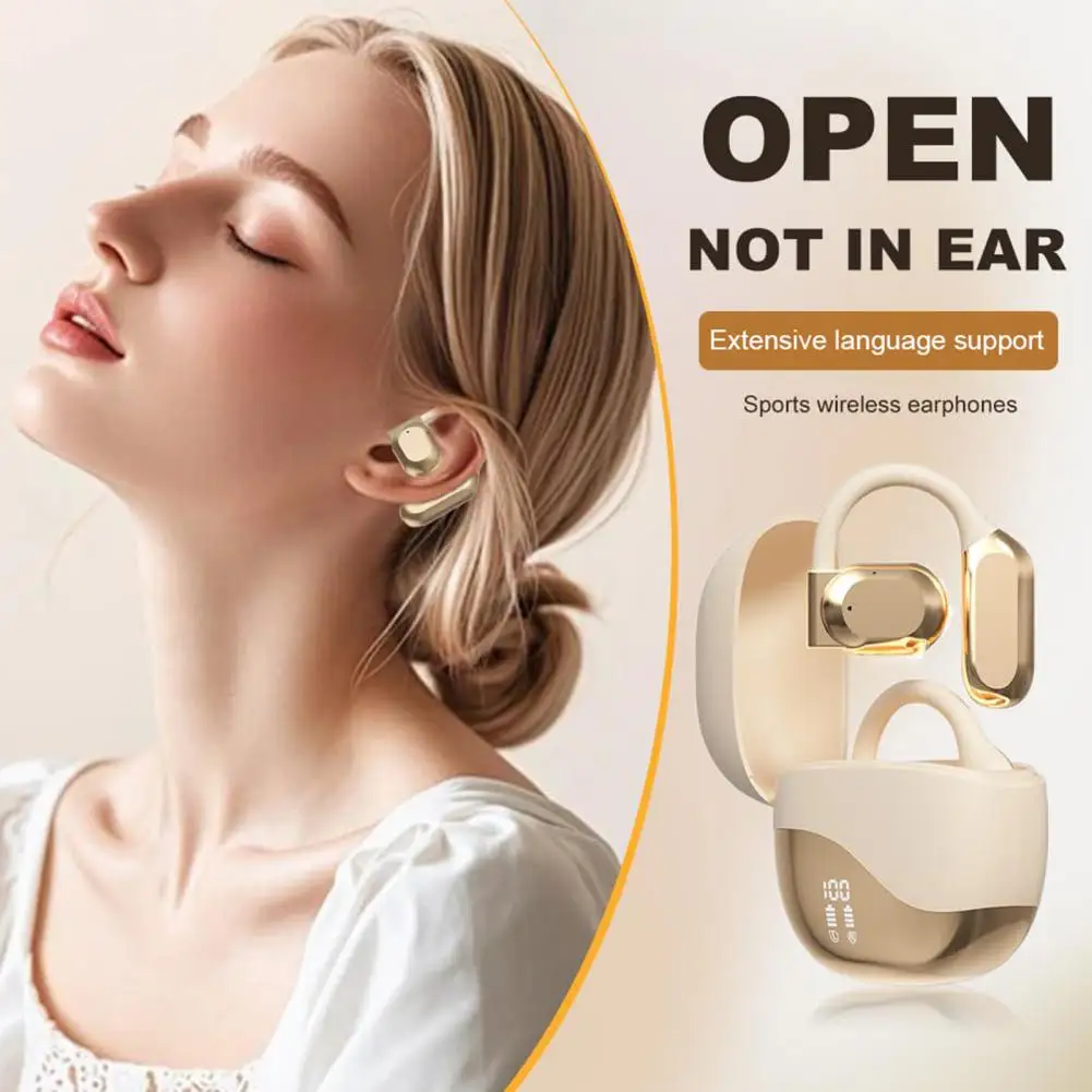 

Bluetooth-compatible Wireless Translation Earbuds Real Time Language Translator Digital Display Earphones Language Translating H