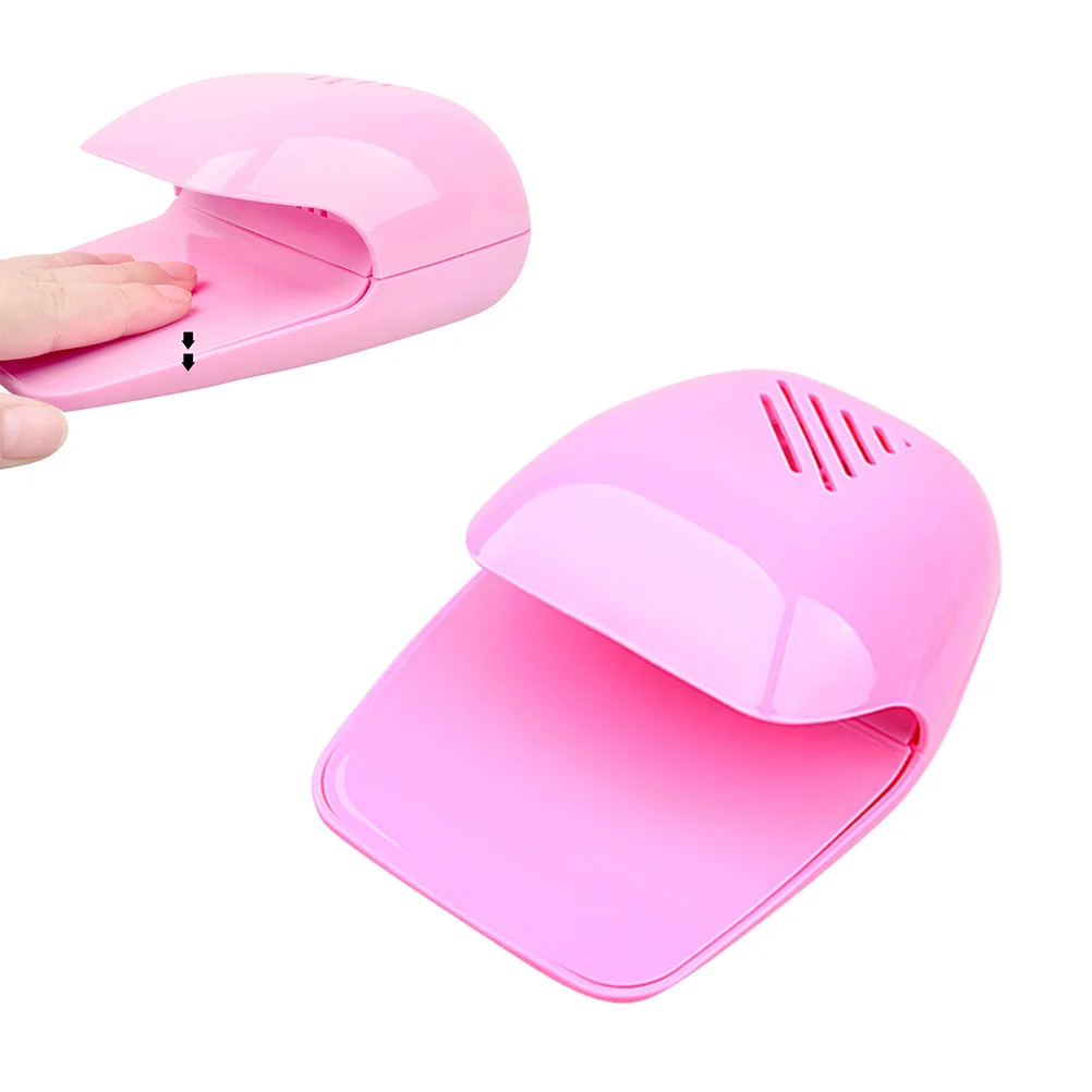 Mini secador de uñas tipo táctil, ventiladores profesionales para secador de uñas, potentes herramientas de salón de manicura, herramientas para uñas (blanco)