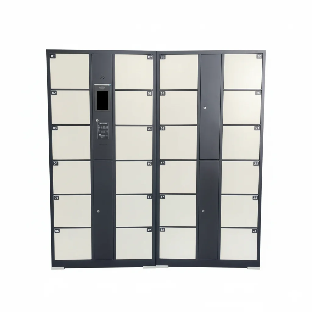

Smart Luggage Cabinet Thick Metal Employee Locker With Electronic Lock, Assembled For Office And Factory Use