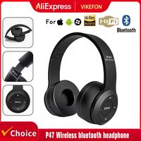 P47 Wireless bluetooth headphone With Mic Noise Cancelling Headsets Stereo Sound Earphones Sports Gaming Headphones Supports PC