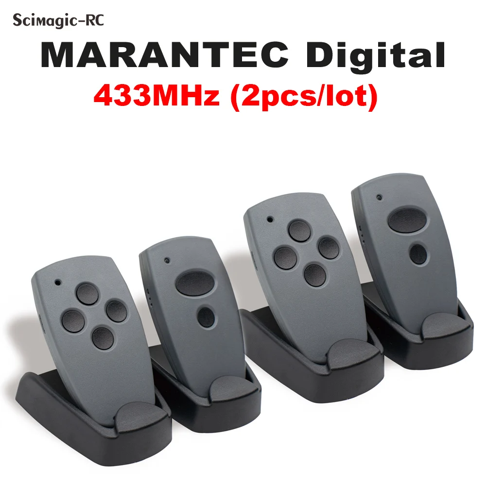 2pcs Garage Remote MARANTEC Digital 382 384 433 MHz D302 D304 D313 D321 D323 Command 131 211 212 214 221 222 224 231 232 433mhz