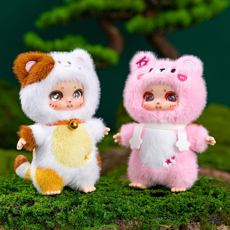 

Animal Series Blind Box Plush Toy Cute Figure Surprise Bag Pendant Kawaii Cat Bear Shark Tiger Doll Keychain Kids Xmas Gifts