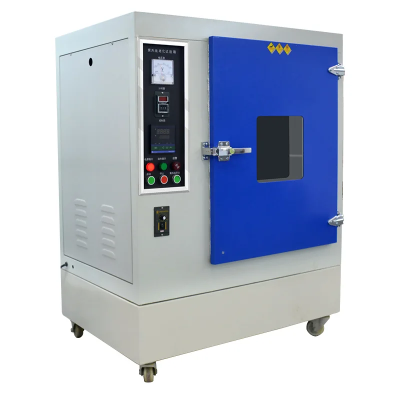 

Leather rubber yellowing resistance testing device