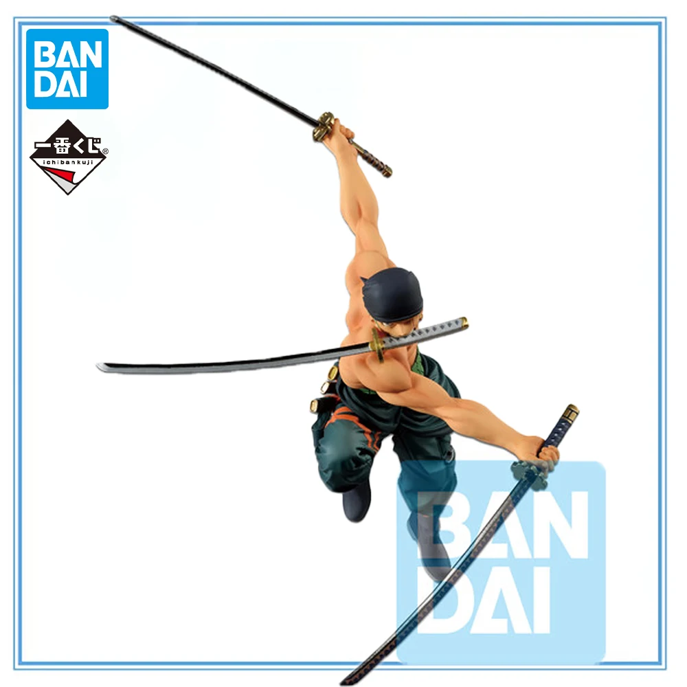 

100% оригинал в наличии Bandai Spirits Ichiban Kuji One Piece Stampede Roronoa Zoro Модель Украшения Коллекция Модель Игрушки