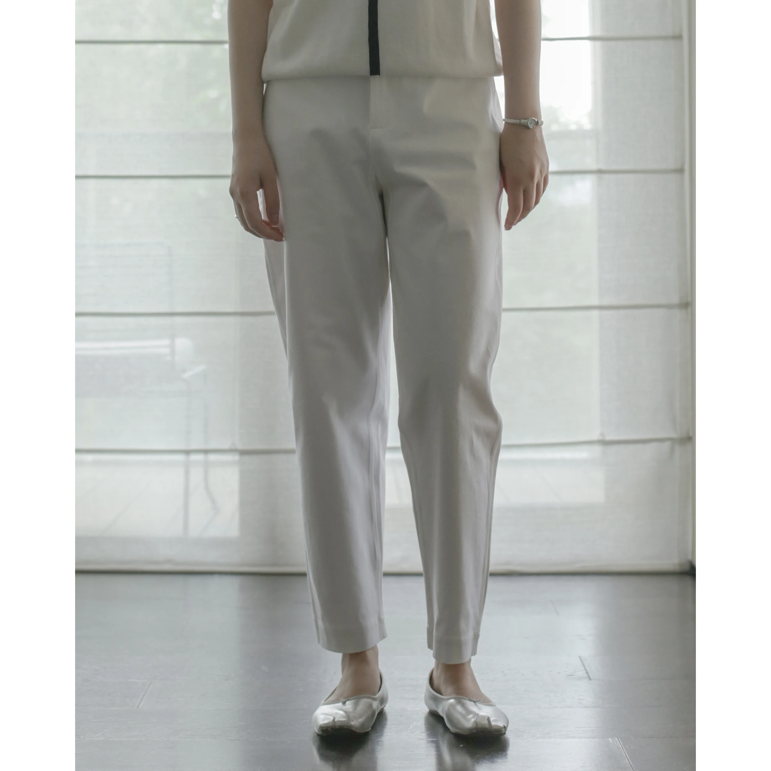 

Брюки BANGEBAN с высокой талией, девятисекционные, женские, повседневные, из смесового хлопка, эластичные, длиной до щиколотки, модные, с поясом