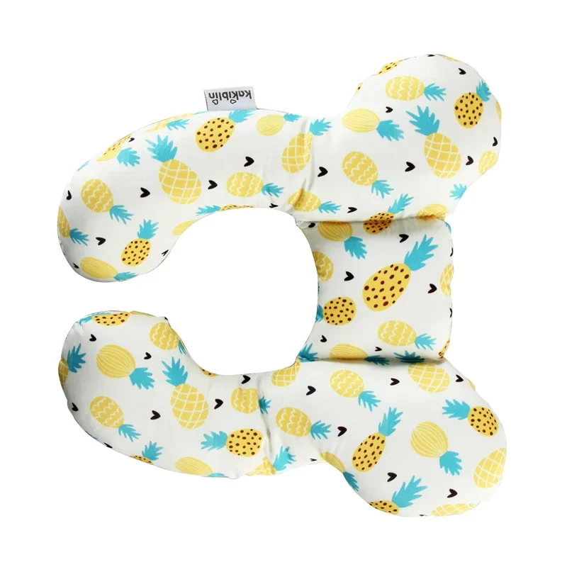 Baby Stroller Fixed Head Pillow Car Seat Sleeping Neck Protection Pillow Two Corner Flower Pillow Wholesale