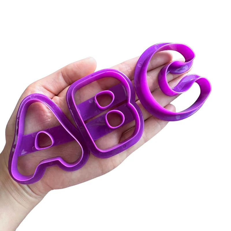 Cake Mold 26 pc alphabet letter cutter Plastic Fondant tools Cookie press Mould Cake for cake baking Decorating Mold Cupcake