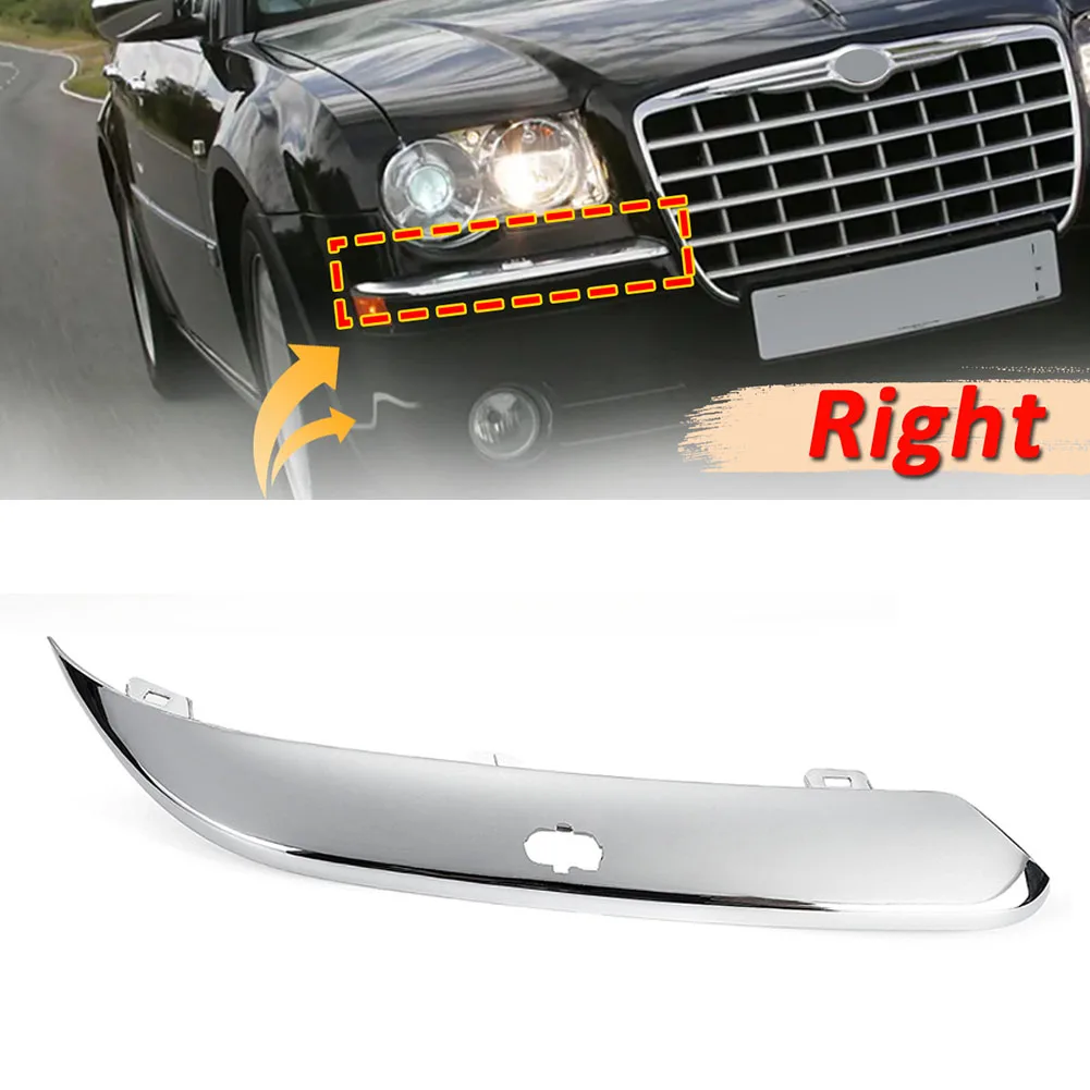 Sleek Chrome Finish Bumper Trim Designed Specifically for Chrysler Vehicles from Year Two Thousand to Year Two Thousand