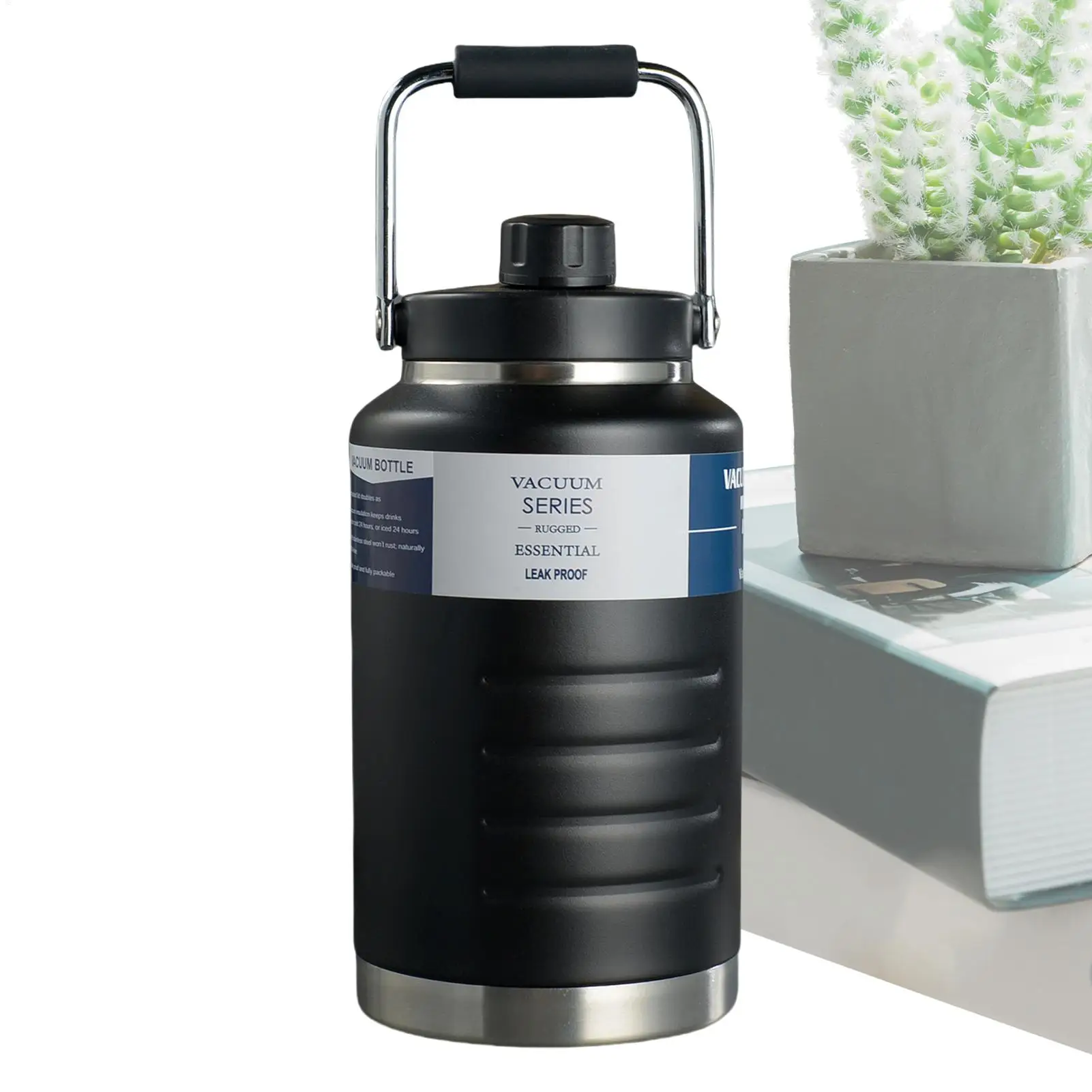 

Large Ice Bucket 2L Large Capacity Stainless Steel Ice Cooler Bottle Cool Drinking Bucket Lightweight Beverage Storage Container