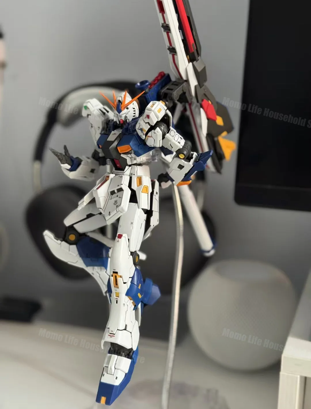 متوفر في المخزون GAOGAO 1/144 RG RX-93ff Fukuoka تجميع نموذج أطقم هيكل عظمي بلاستيكي أنيمي عمل الشكل روبوت نموذج بلاستيكي الهدايا اللعب