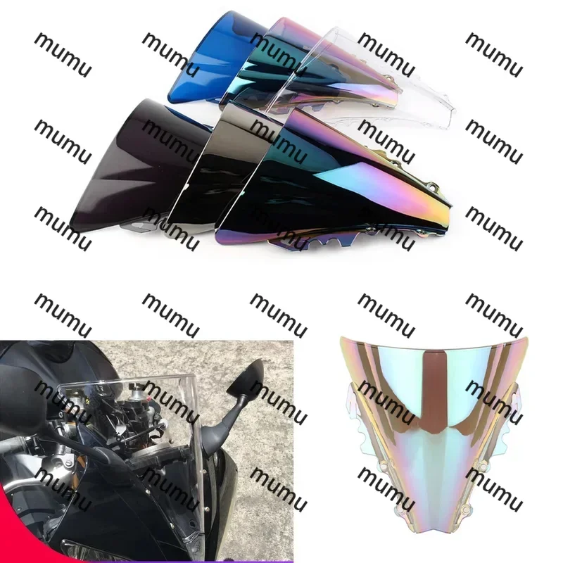 Deflector de viento para motocicleta Yamaha YZF R6 600 YZFR6 2006 2007, parabrisas de doble burbuja, visera, Deflector de carenado