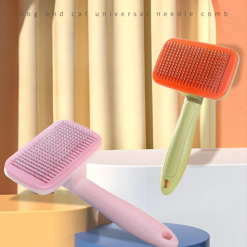 

Self Cleaning Dog Brush Comb Pet Grooming Hair Remover Combs Floating Cat Supplies