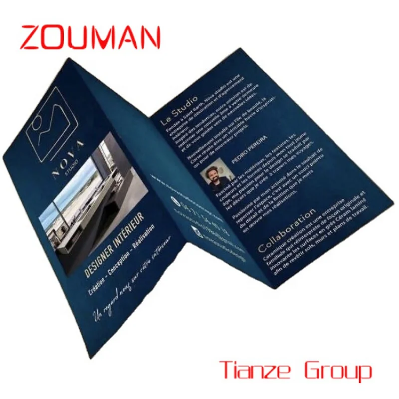 Custom , Factory price custom brochure printing A5 fold magazine Flyer catalog&booklet brochure for company introduce