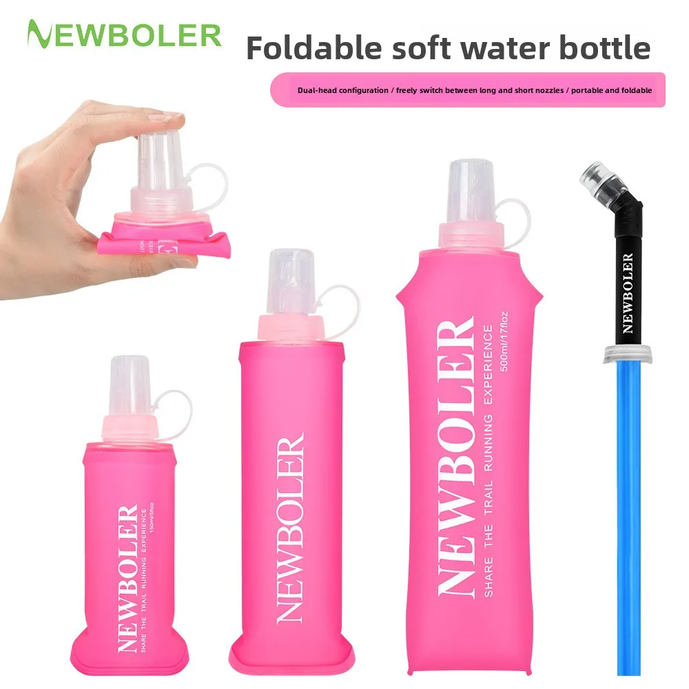 

Outdoor sports soft kettle Portable foldable TPU soft water bag Off-road running water bag water cup