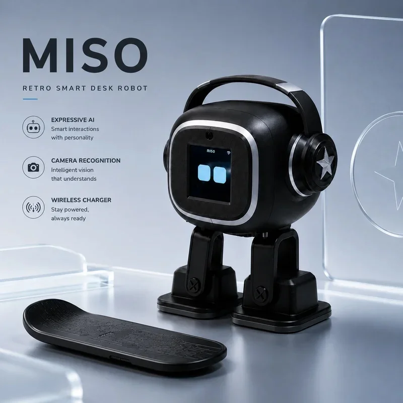 AI Robot Companion | Voice Control, Emotional Interaction, Camera Recognition, Smart Chat & Dancing Toy Gift