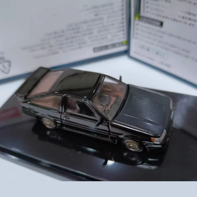Hobby Japan 1:64 Scale Corolla AE86 Black Simulation Alloy Toy Car Model Static Decoration Classic Collection