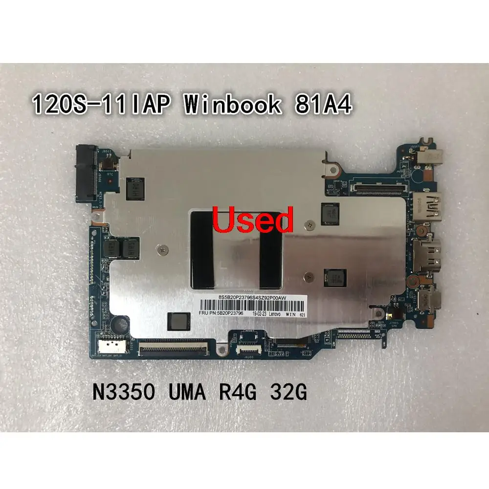 

Used For Lenovo Ideapad 120S-11IAP Winbook 81A4 Laptop Motherboard CPU N3350 UMA R4G 32G FRU 5B20P23796