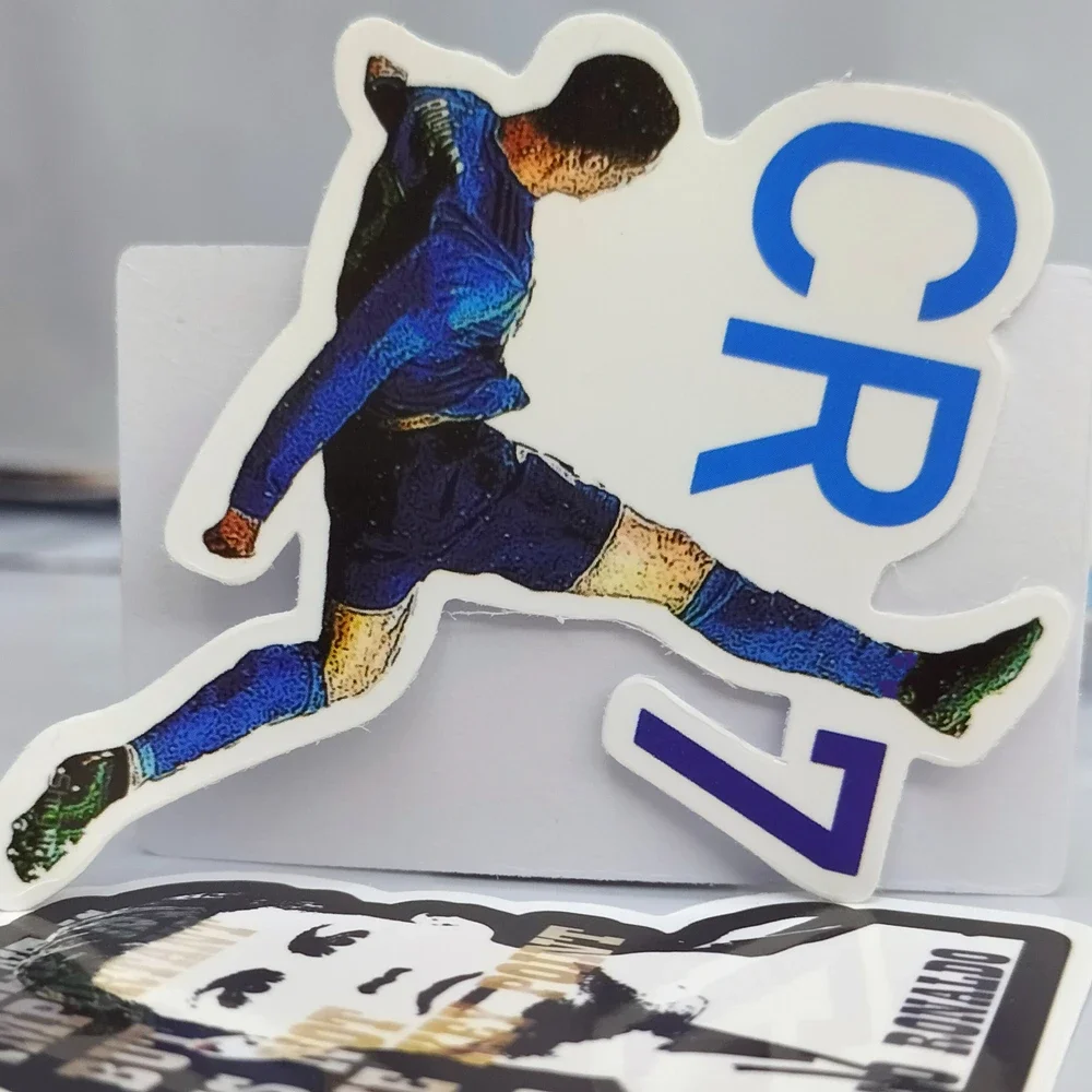 50 Stuks Echte Voetbal Ster C Ronaldo Sticker Notebook Skateboard Water Cup Waterdichte Decoratie Graffiti Madrid Muurstickers