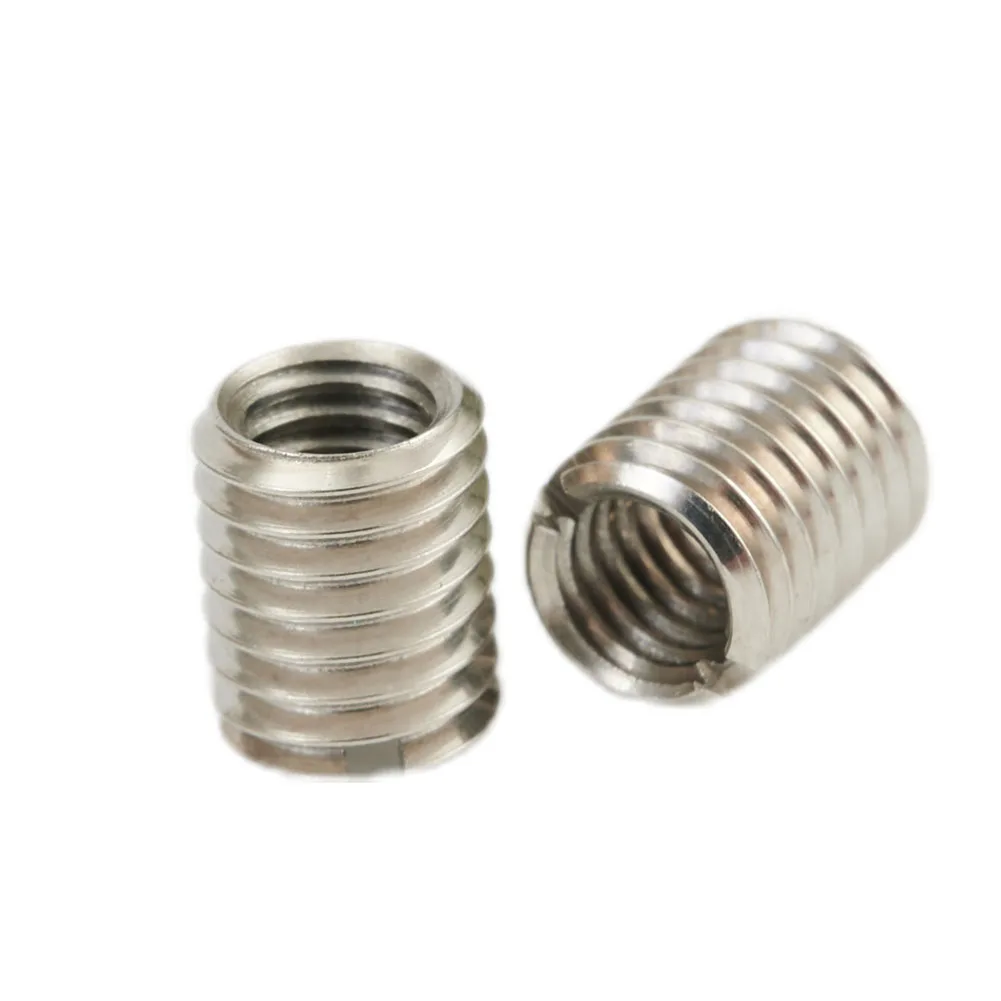 10pcs Threaded Reducer Convert M8 To M6 Threaded Holes Female Threaded Reducers Stainless Steel For Flat-blade Screwdriver