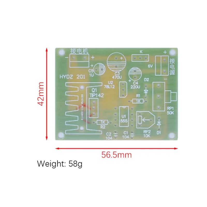 NE555 Motor Speed Regulation Kit Maker DIY Teaching Electronic Manufacturing Technology Test Assembly Training Welding